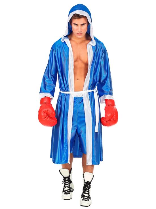 Disfraz Boxeador azul talla adulto