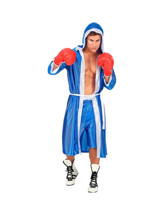 Disfraz Boxeador azul talla adulto