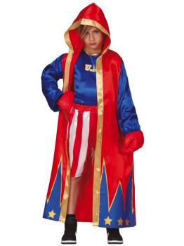 Disfraz Boxeador Rocky Rojo para niño ^