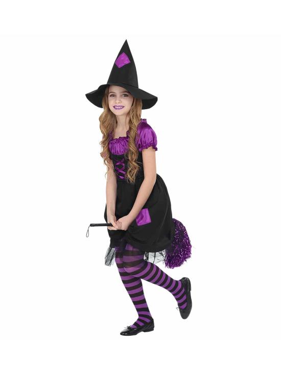 Disfraz Bruja Morada talla niña