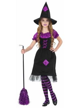 Disfraz Bruja Morada talla niña