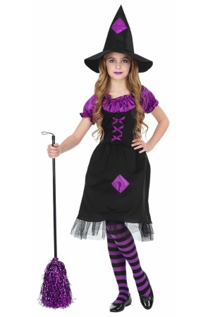 Disfraz Bruja Morada talla niña