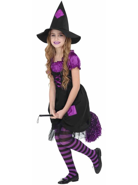 Disfraz Bruja Morada talla niña
