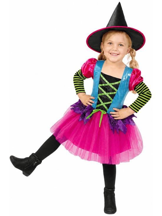 Disfraz  Bruja Pink Color infantil