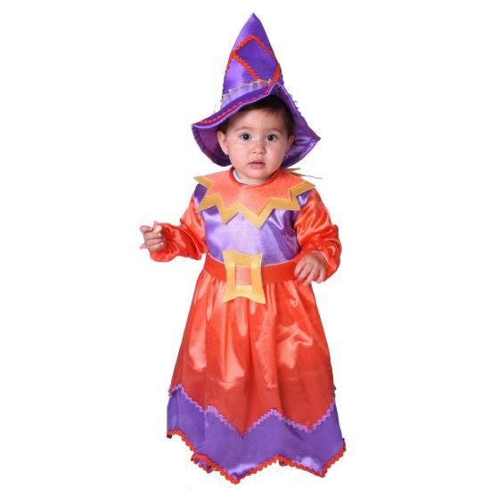 Disfraz Brujita Naranja Bebé Disfraz Brujita Naranja Bebé