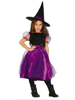 Disfraz Brujita Violeta para Niña