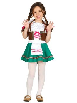 Disfraz Bávara Feliz  niña.