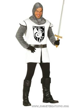 Disfraz Caballero Medieval Blanco para adulto