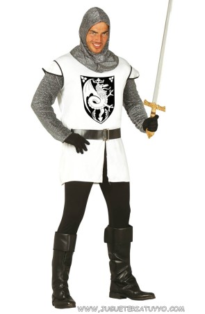 Disfraz adulto Caballero Medieval Black talla 52-54