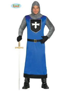 Disfraz Caballero Medieval  Azul talla 52-54