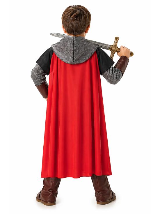 Disfraz Caballero Medieval Negro Unisex Infantil | Traje Caballero Niño