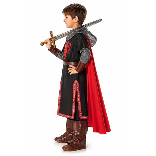 Disfraz Caballero Medieval Negro Unisex Infantil | Traje Caballero Niño