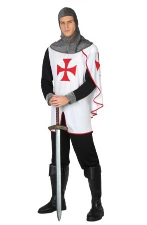 Disfraz Caballero Medieval Orden Templaria Asalto adulto