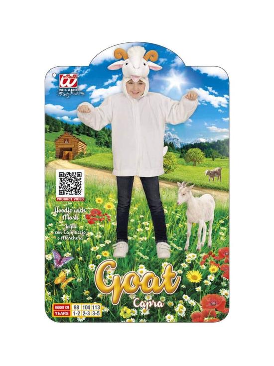 Disfraz cabra de peluche infantil