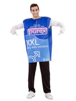 Disfraz Caja de condones adultos