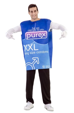Disfraz Caja de condones adultos