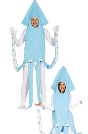 Disfraz Calamar talla única para adultos unisex