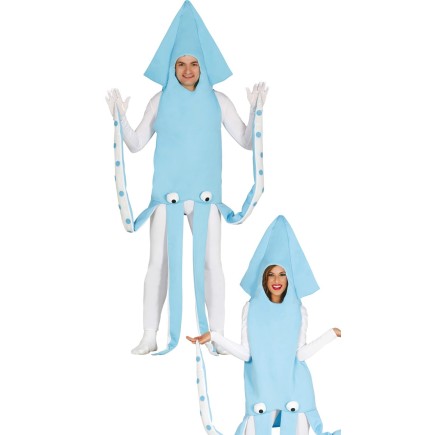 Disfraz Calamar talla única para adultos unisex