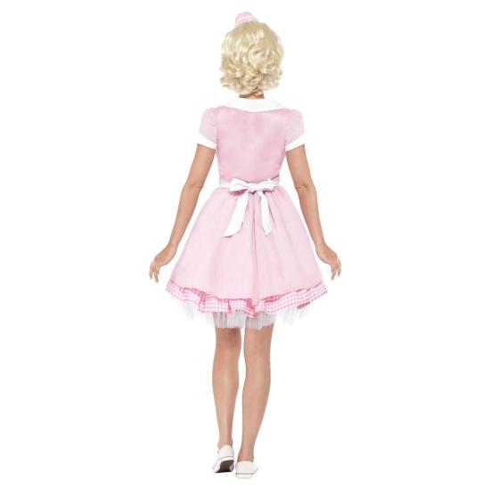 Disfraz Camarera  Retro PInk.adulta