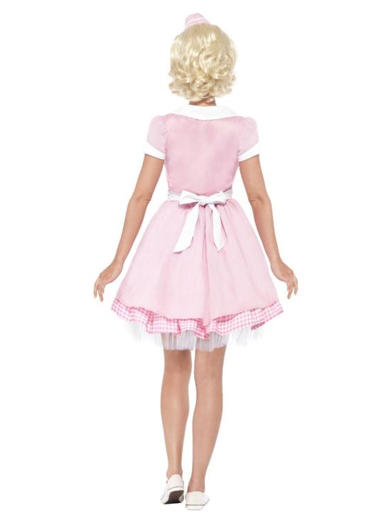 Disfraz Camarera  Retro PInk.adulta