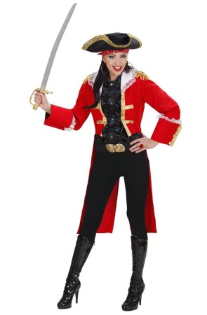Disfraz Capitana Pirata Red