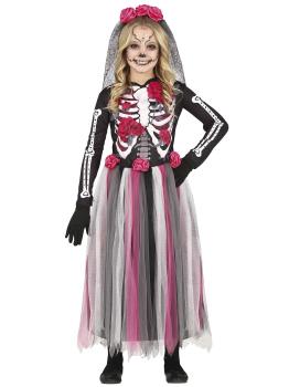 Disfraz Catrina Colores para niñas