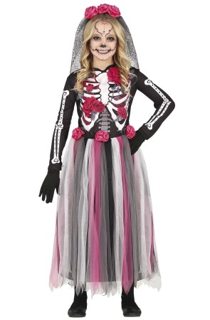 Disfraz Catrina Colores para niñas