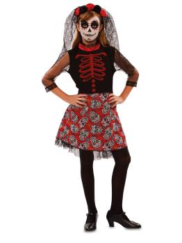 Disfraz Catrina Día de los Muertos para niña