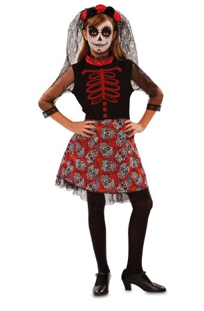 Disfraz Catrina Día de los Muertos para niña