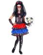 Disfraz Catrina Novia de la Muerte Color talla infantil