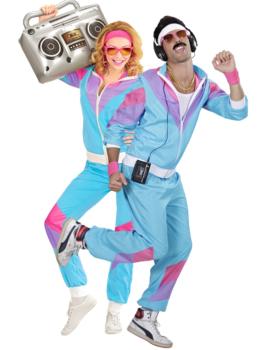 Disfraz Chandal años 80 Azul Unisex