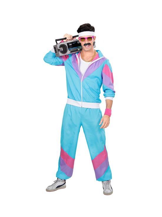 Disfraz Chandal años 80 Azul Unisex