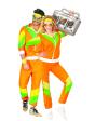 Disfraz Chandal de los Años 80 Naranja Adultos