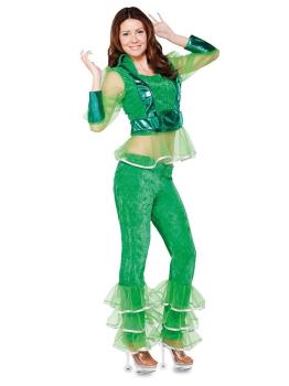 Disfraz Chica Abba Verde