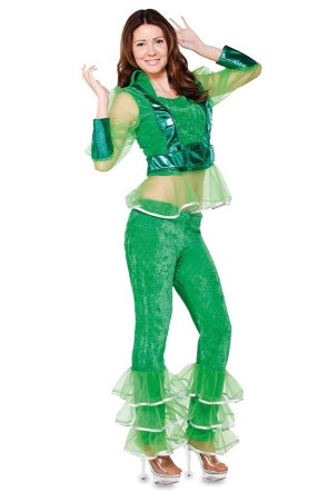 Disfraz Chica Abba Verde