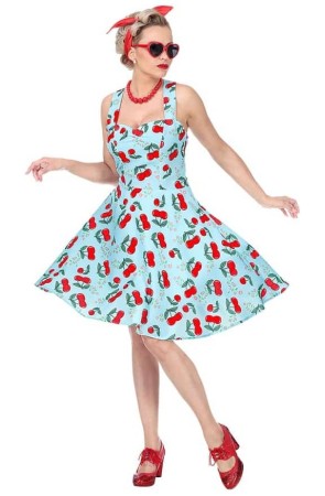 Disfraz Chica Años 50 Moda Blue talla adulta