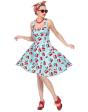 Disfraz Chica Años 50 Moda Blue talla adulta