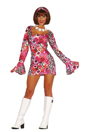 Disfraz Chica disco Fashion años 70 adulta
