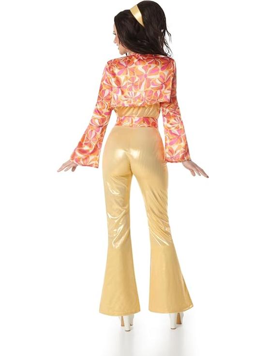 Disfraz Disco Dorado Mujer Años 70