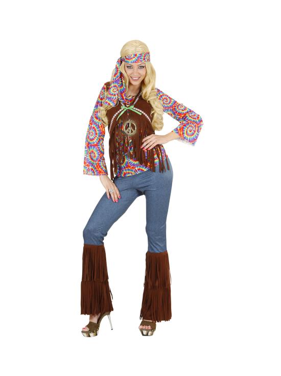 Disfraz Chica Hippie Boom adulta