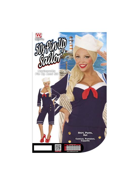 Disfraz  Marinera Pin Up de los años 50 adulta