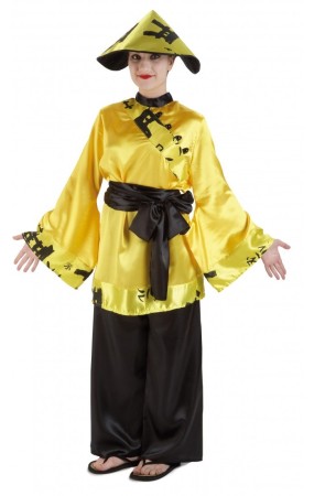 Disfraz China Amarillo para mujer