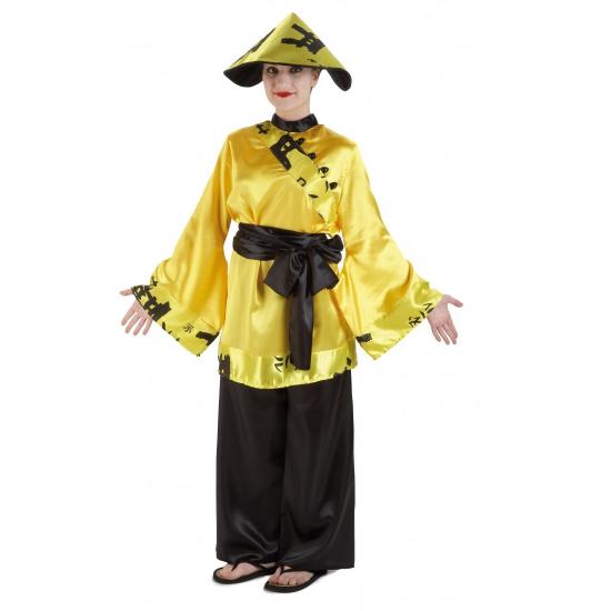 Disfraz China Amarillo para mujer Disfraz China Amarillo para mujer