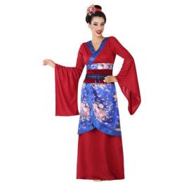 Disfraz China Kimono Rojo para Mujer