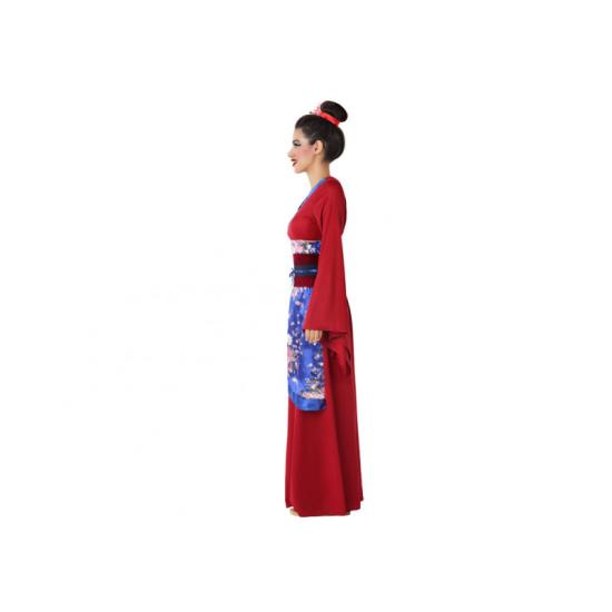 Disfraz China Kimono Rojo para Mujer