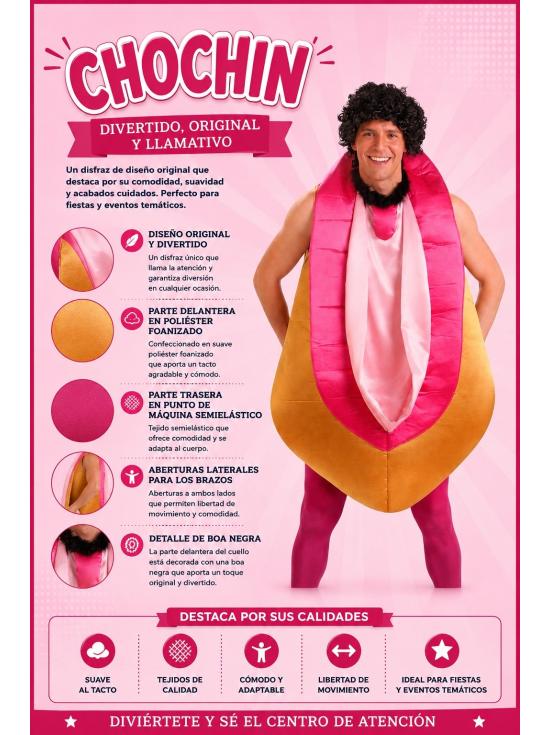 Disfraz Chochín Cachondo talla única Hombre adulto