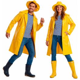 Disfraz Chubasquero Marinero Adulto Amarillo unisex