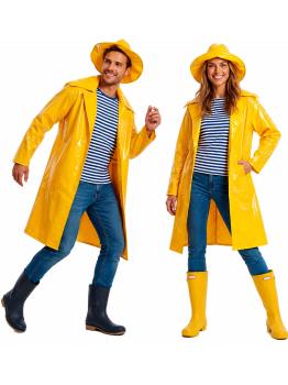 Disfraz Chubasquero Marinero Adulto Amarillo unisex