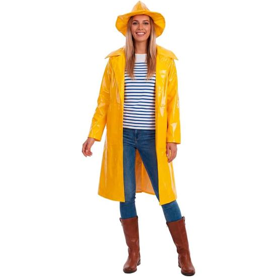 Disfraz Chubasquero Marinero Adulto Amarillo unisex