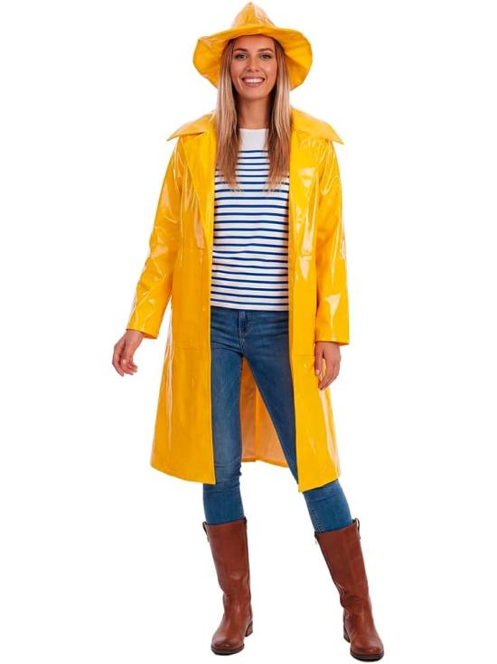 Disfraz Chubasquero Marinero Adulto Amarillo unisex